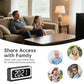 ⚡Promoção: 49% de desconto🔥Câmera com relógio digital inteligente e Wi-Fi de banda dupla (5 GHz e 2,4 GHz) | Sistema de segurança doméstica e monitorização em tempo real