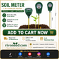 🌱 50% OFF – Medidor de solo 3 em 1 com indicador | Sem pilhas, basta inserir e ler – para jardim, vasos e horta