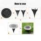 🔥 Oferta especial: 50% DE DESCONTO 🔥 Lâmpada de jardim em aço inoxidável alimentada a energia solar com 8 luzes LED