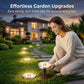 🔥 Oferta especial: 50% DE DESCONTO 🔥 Lâmpada de jardim em aço inoxidável alimentada a energia solar com 8 luzes LED