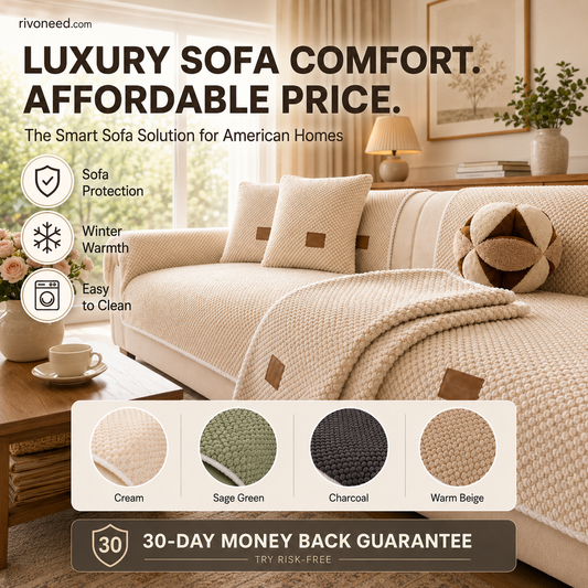 🛋️ 50% DE DESCONTO! 🧼 Capa para sofá grossa, antiderrapante e lavável – Resistente, fácil de cuidar e perfeita para casas com animais de estimação e crianças
