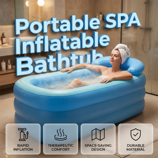 🛁💨 Banheira insuflável para adultos – DESCONTO DE 50%! Relaxa em qualquer lugar: portátil, estável e rápida de montar. 🔥✨