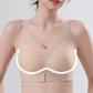 Sutiã sem aro bege para mulher, copas moldadas macias e respiráveis não removíveis, roupa desportiva para ioga e fitness, ideal para o ginásio e para o treino diári
