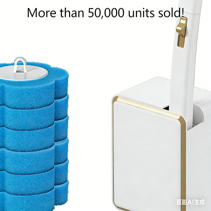 Mais de 50 000 unidades vendidas!🚽💦 A maravilha da limpeza sem contacto🧽 Ferramenta descartável para limpeza de sanitas💦