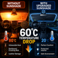 Guarda-sol para o para-brisas do carro - Guarda-sol dobrável para o para-brisas do carro, com proteção UV para o para-brisas dianteiro (proteção contra o calor) para a maioria dos carros