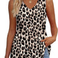 💜✨ ÚLTIMO DIA -50%! Top feminino sem mangas, com decote em V e bainha bufante – Estampado, tecido leve de poliéster, 6 padrões, tamanhos S-2XL, perfeito para festas no jardim e para o dia a dia 🌿