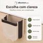 Caixote do lixo criativo, dobrável e montado na parede