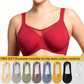 🔥Preço especial de último dia: 7,99 £💐Sutiã elegante transparente de cobertura total para mulheres de tamanho grande