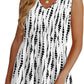 💜✨ ÚLTIMO DIA -50%! Top feminino sem mangas, com decote em V e bainha bufante – Estampado, tecido leve de poliéster, 6 padrões, tamanhos S-2XL, perfeito para festas no jardim e para o dia a dia 🌿