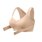 Sutiã sem aro bege para mulher, copas moldadas macias e respiráveis não removíveis, roupa desportiva para ioga e fitness, ideal para o ginásio e para o treino diári