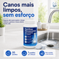 Pastilhas efervescentes para eliminar odores nos canos de esgoto