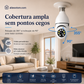 Câmara de segurança sem fios Wi-Fi com lâmpad