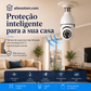 Câmara de segurança sem fios Wi-Fi com lâmpad