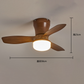 Ventilador de teto com luz LED e comando à distânci