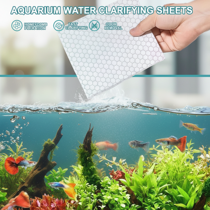🐠 COMPRE 1 E GANHE 1 GRÁTIS! ✨ FOLHAS CLARIFICANTES PARA AQUÁRIOS - Água cristalina em 24 horas, elimina odores e impurezas, seguro para todos os peixes e plantas 🌿