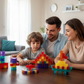 Conjunto de blocos de construção magnéticos para criança
