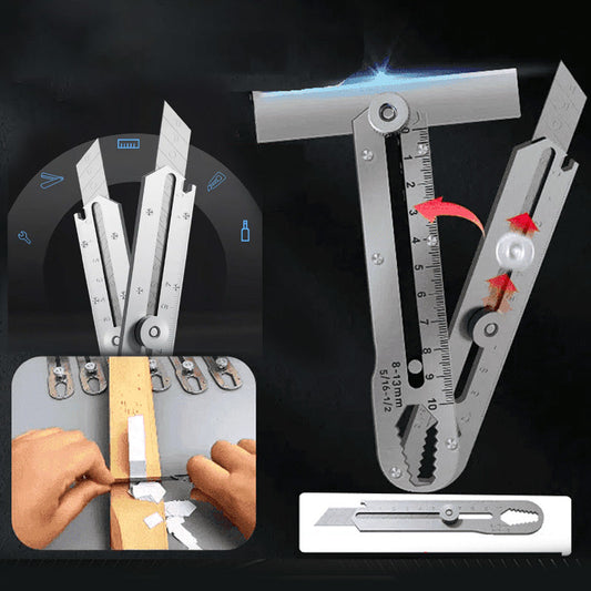 Nóż uniwersalny z wysuwanym ostrzem zatrzaskowym