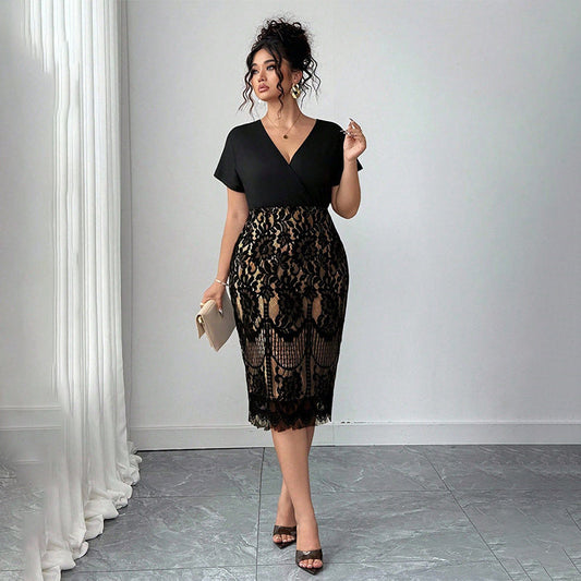 Damskie sukienki z dekoltem w serek