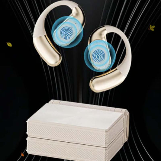 Lekkie, bezprzewodowe słuchawki douszne z otwartym uchem i czystym dźwiękiem