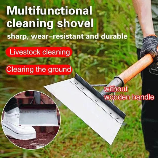 🌱Pá de limpeza multifuncional em aço resistente | Pá de limpeza para exteriore