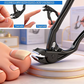 🔥Cortador de unhas curvo em aço inoxidável – Ergonómico e fácil de usar para idosos