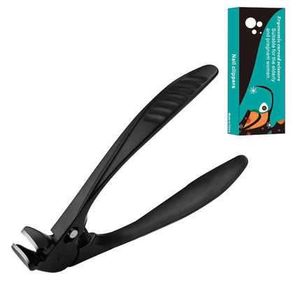 🔥Cortador de unhas curvo em aço inoxidável – Ergonómico e fácil de usar para idosos