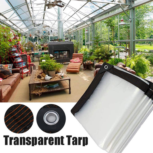 Lona isolante transparente, resistente e impermeável