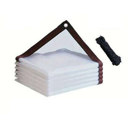 Lona isolante transparente, resistente e impermeável