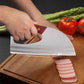 Faca de cozinha ergonómica – Design com pega inclinada para a frente, corta legumes e carne com facilidade. Um presente atencioso para quem gosta de cozinhar em casa. 🍅