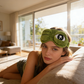 🐸Máscara de dormir 3D com sapo fofo e engraçado