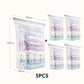 Conjunto de 5 sacos de armazenamento reutilizáveis com compressão sem vácuo