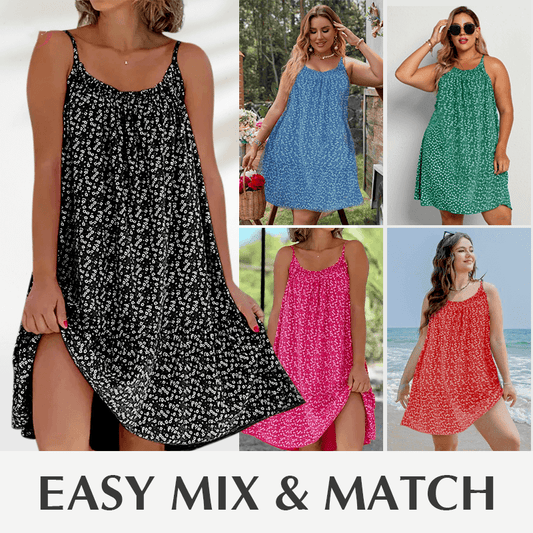 ✨2024 Vestido estampado com estilo de resort👗