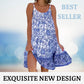 ✨2024 Vestido estampado com estilo de resort👗