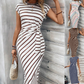 Acquis🥳2026 PROMOÇÃO ESPECIAL 50% DE DESCONTO! 🥳💞Mais de 50 mil unidades vendidas!🌸Vestido justo com nó para mulher – Estampado de leopardo, com nó que realça a barriga. Confortável e elegante para festas ou encontros à noite. Sinta-se deslumbrante.