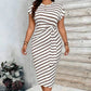 Acquis🥳2026 PROMOÇÃO ESPECIAL 50% DE DESCONTO! 🥳💞Mais de 50 mil unidades vendidas!🌸Vestido justo com nó para mulher – Estampado de leopardo, com nó que realça a barriga. Confortável e elegante para festas ou encontros à noite. Sinta-se deslumbrante.