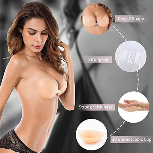 Autocolantes adesivos invisíveis para sutiã push-up