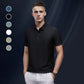 Camiseta de seda fresca para homem, ideal para o verão