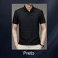 Camiseta de seda fresca para homem, ideal para o verão