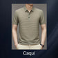 Camiseta de seda fresca para homem, ideal para o verão