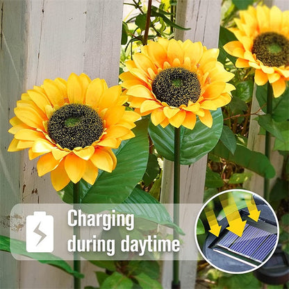🌻46% OFF FLASH SALE ! Sunflower Solar Lights – Glowing Decor for Garden ✨🌿【Hurry Up】
