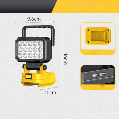 Lâmpada de trabalho LED portátil com rotação de 180°