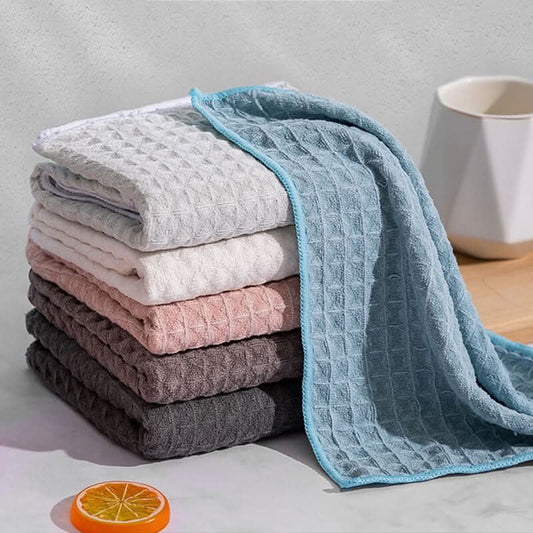 Pano absorvente com padrão de waffle (10 unidades) 🧽✨