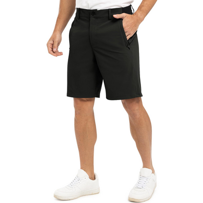 Calções de homem de cor lisa com frente lisa