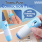 Fluido corretor para papel térmico com lâmina de corte