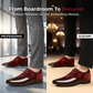Sapatos sociais com detalhes contrastantes