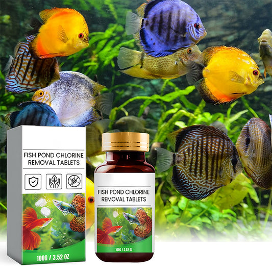 Pastilhas para remoção de cloro para lagos de peixes e aquários