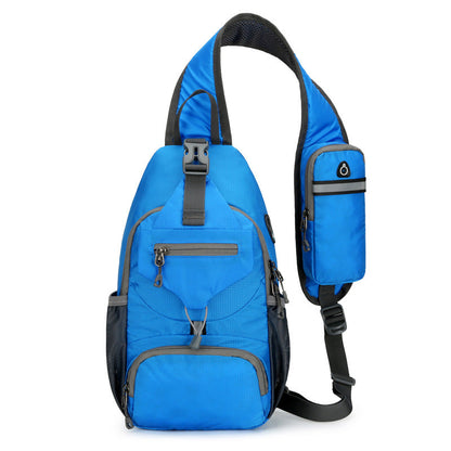 Mala de ombro tipo sling para homem, para atividades ao ar livre