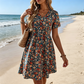 🌸 DESCONTO DE 50% POR TEMPO LIMITADO! ✨ Vestido de verão para mulher – padrão floral, decote em V, leve