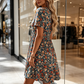 🌸 DESCONTO DE 50% POR TEMPO LIMITADO! ✨ Vestido de verão para mulher – padrão floral, decote em V, leve