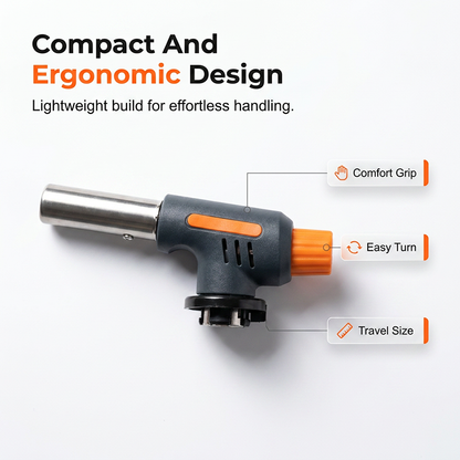 🥳PROMOÇÃO DE 2026🥳💞Mais de 50 mil unidades vendidas!🏕️🌿 50% de desconto! Maçarico portátil a butano – Resistente ao vento, com chama potente. Ideal para acampamentos, churrascos e acendimento. Um companheiro robusto para atividades ao ar livre! 🔥